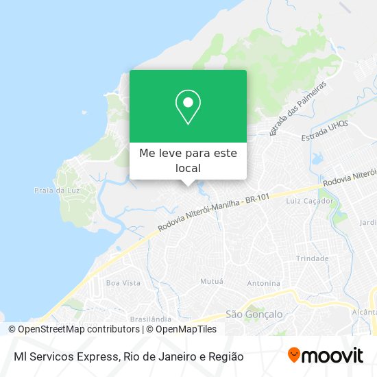 Ml Servicos Express mapa