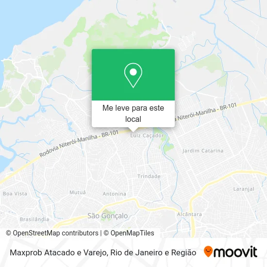 Maxprob Atacado e Varejo mapa
