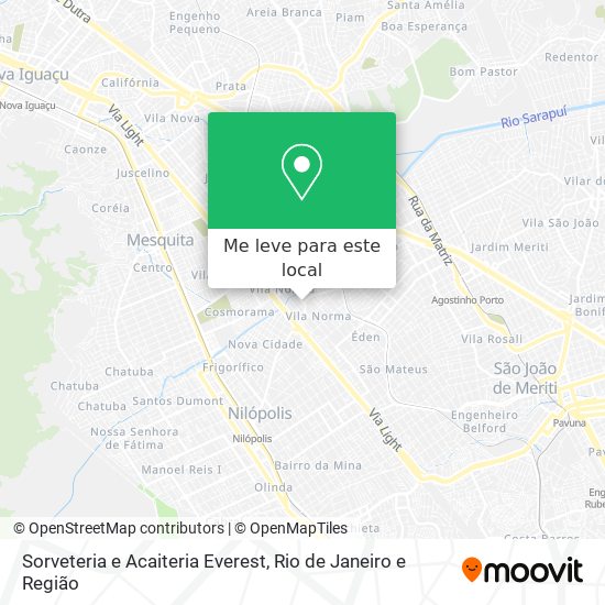 Sorveteria e Acaiteria Everest mapa