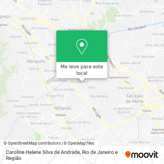Caroline Helene Silva de Andrade mapa