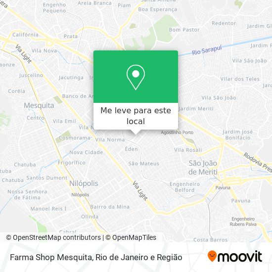 Farma Shop Mesquita mapa