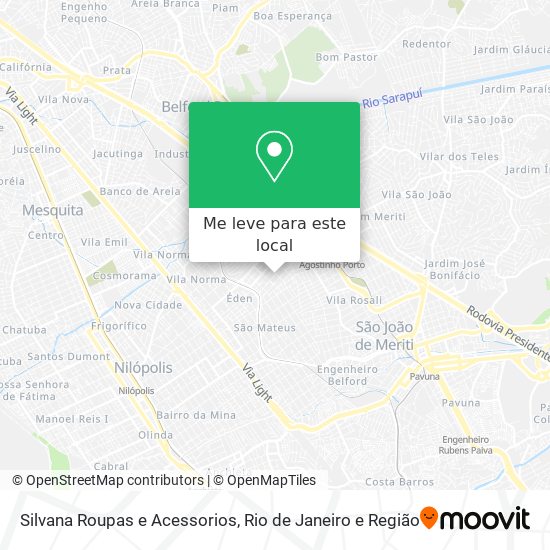 Silvana Roupas e Acessorios mapa