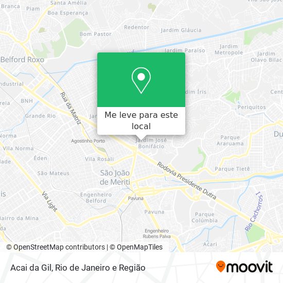 Acai da Gil mapa
