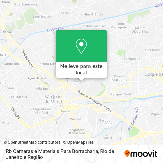 Rb Camaras e Materiais Para Borracharia mapa