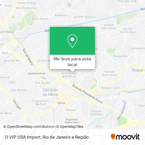 D VIP USA Import mapa