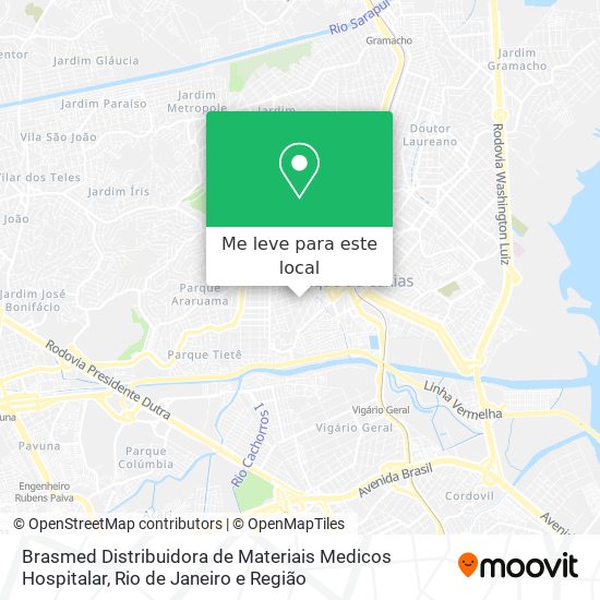 Brasmed Distribuidora de Materiais Medicos Hospitalar mapa