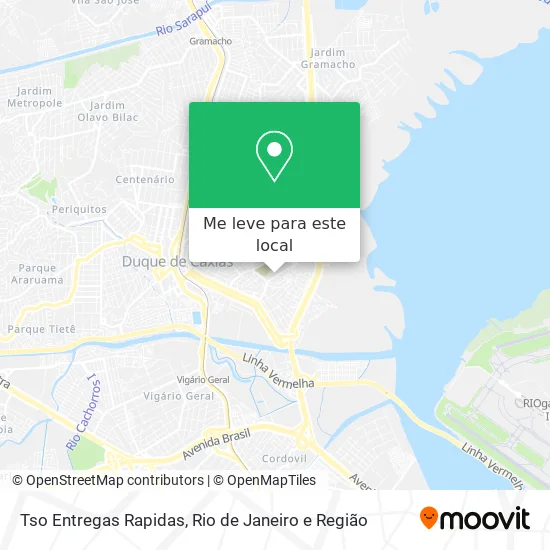 Tso Entregas Rapidas mapa