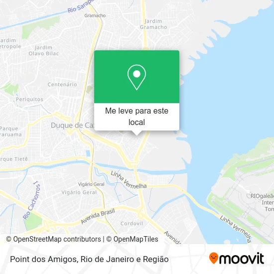 Point dos Amigos mapa