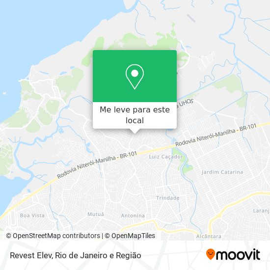 Revest Elev mapa