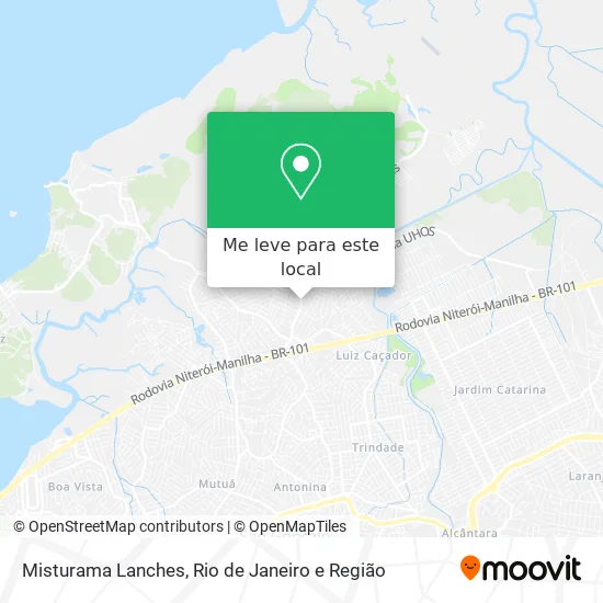 Misturama Lanches mapa