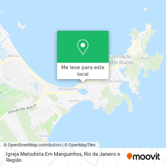 Igreja Metodista Em Manguinhos mapa