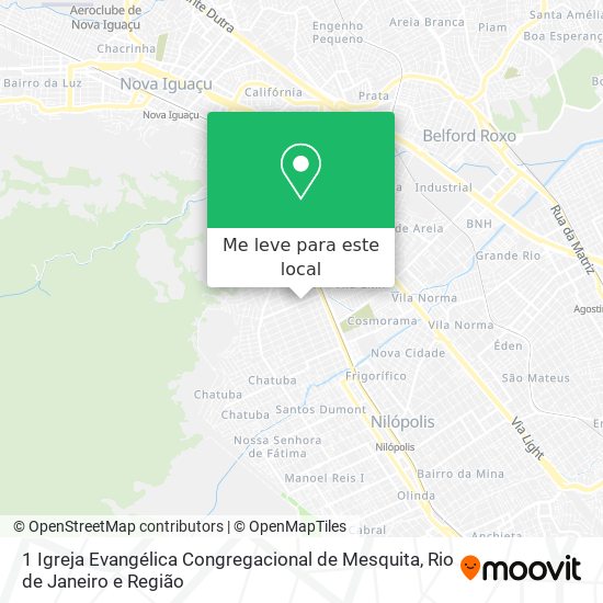 1 Igreja Evangélica Congregacional de Mesquita mapa