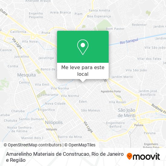 Amarelinho Materiais de Construcao mapa