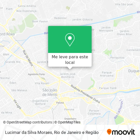 Lucimar da Silva Moraes mapa