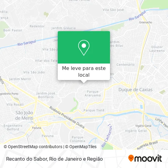 Recanto do Sabor mapa