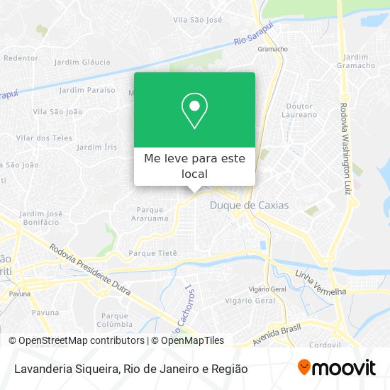 Lavanderia Siqueira mapa