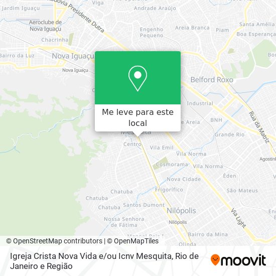 Igreja Crista Nova Vida e / ou Icnv Mesquita mapa