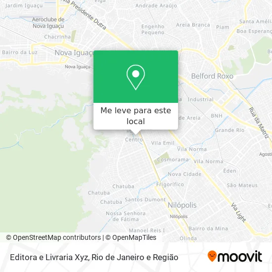 Editora e Livraria Xyz mapa
