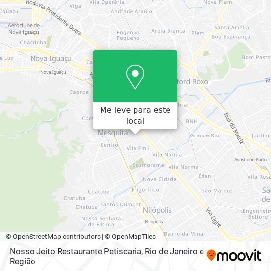 Nosso Jeito Restaurante Petiscaria mapa