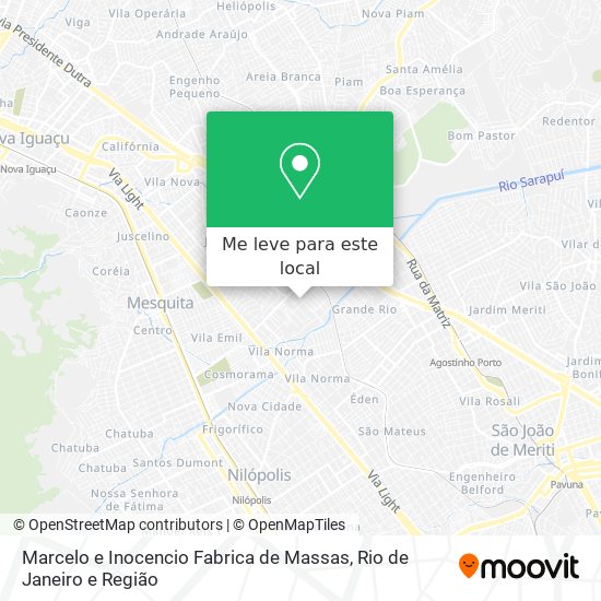 Marcelo e Inocencio Fabrica de Massas mapa