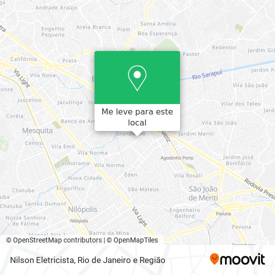 Nilson Eletricista mapa
