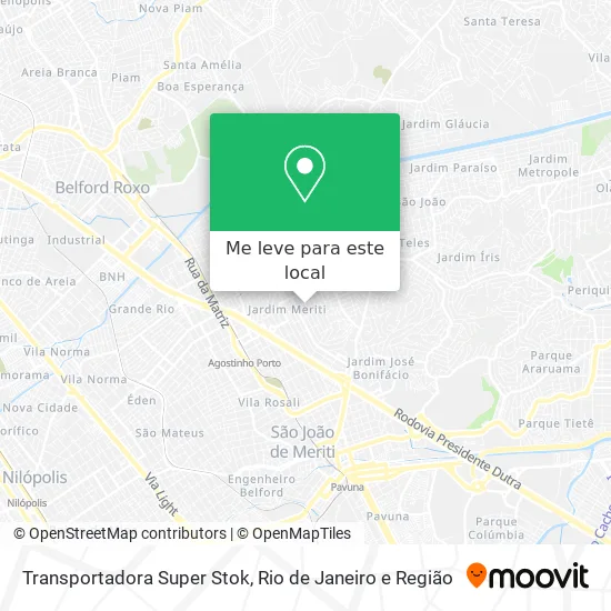 Transportadora Super Stok mapa