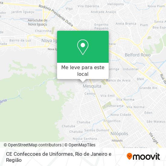 CE Confeccoes de Uniformes mapa