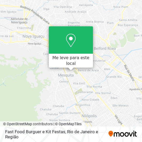 Fast Food Burguer e Kit Festas mapa