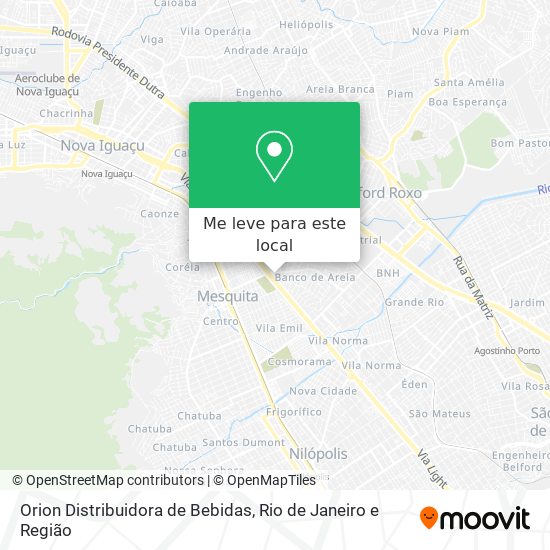 Orion Distribuidora de Bebidas mapa