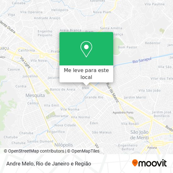 Andre Melo mapa