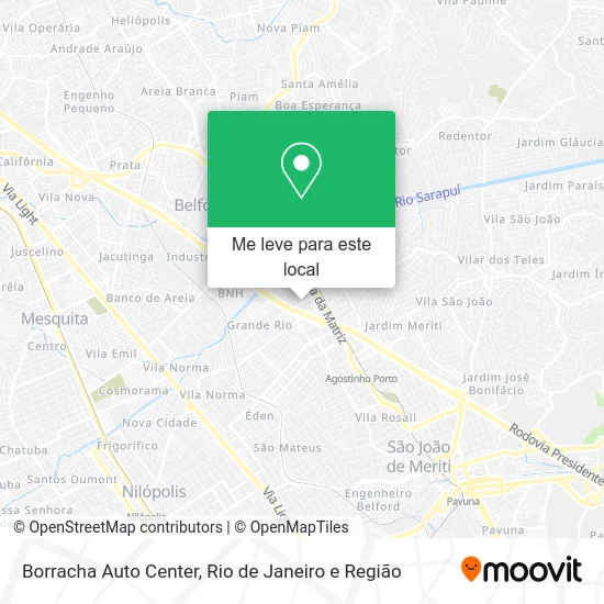 Borracha Auto Center mapa