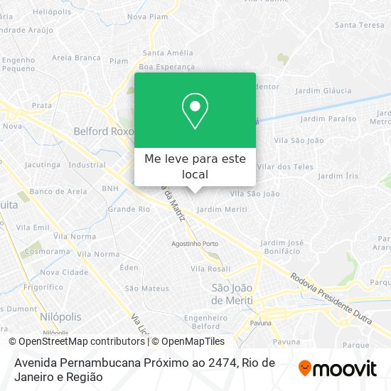 Avenida Pernambucana Próximo ao 2474 mapa