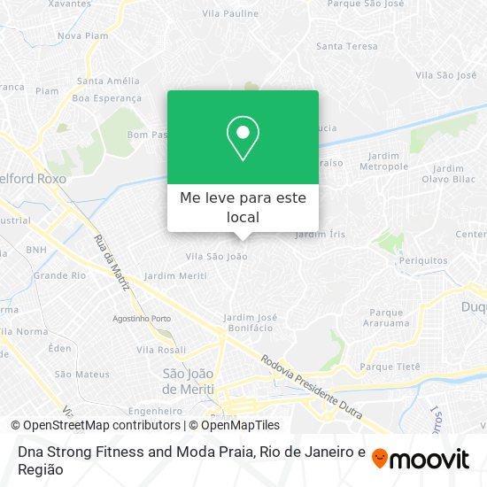 Dna Strong Fitness and Moda Praia mapa