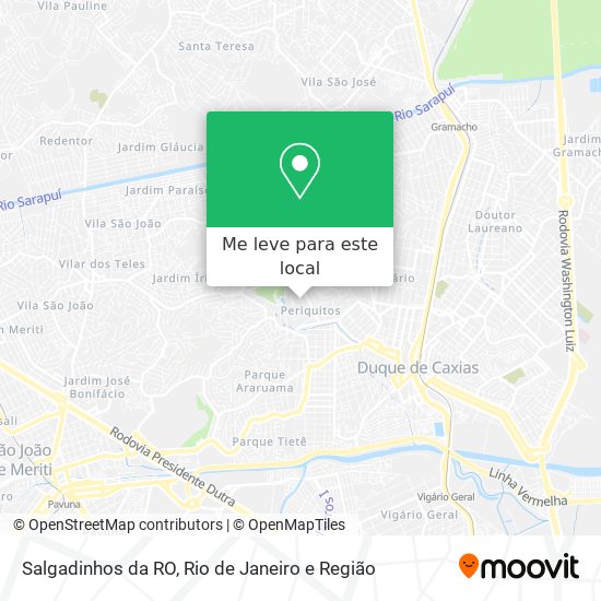 Salgadinhos da RO mapa