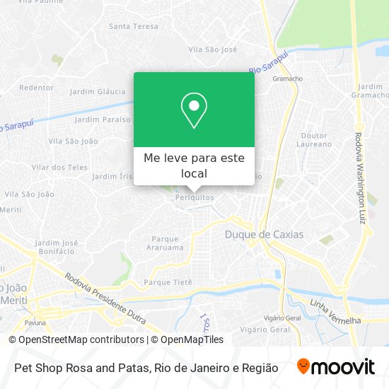 Pet Shop Rosa and Patas mapa