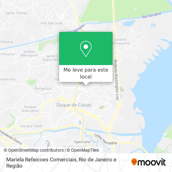Mariela Refeicoes Comerciais mapa