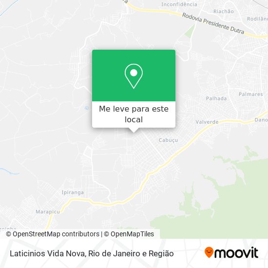 Laticinios Vida Nova mapa