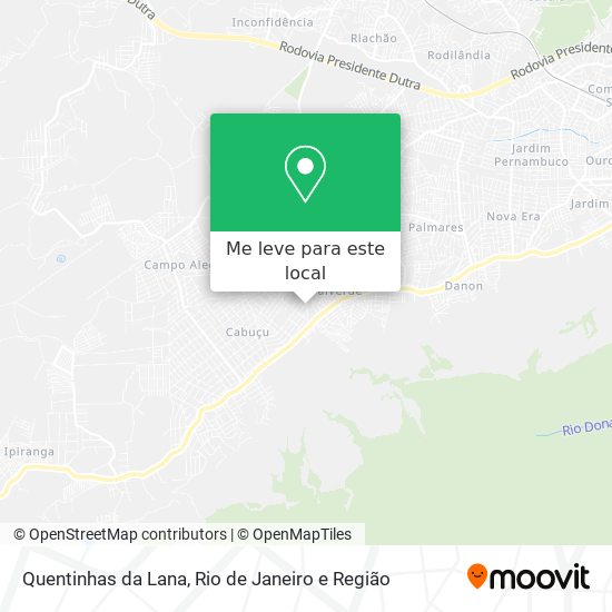 Quentinhas da Lana mapa