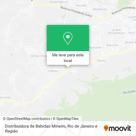 Distribuidora de Bebidas Mineiro mapa