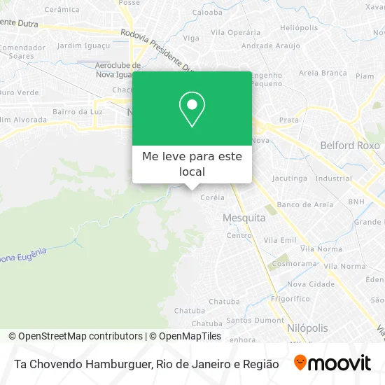 Ta Chovendo Hamburguer mapa