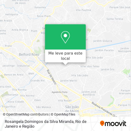 Rosangela Domingos da Silva Miranda mapa