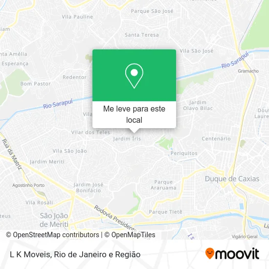 L K Moveis mapa