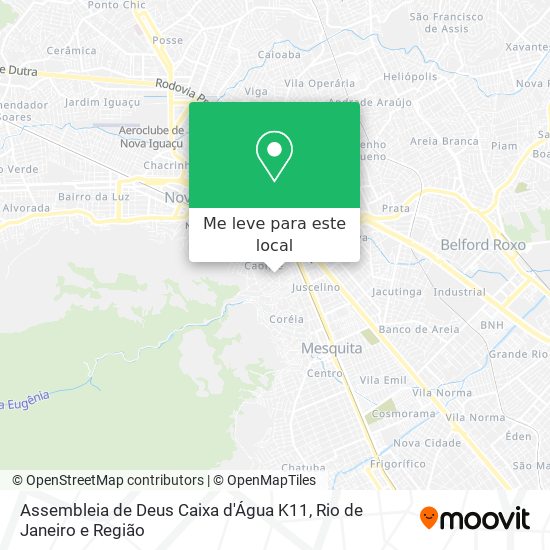 Assembleia de Deus Caixa d'Água K11 mapa