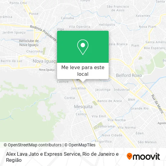 Alex Lava Jato e Express Service mapa