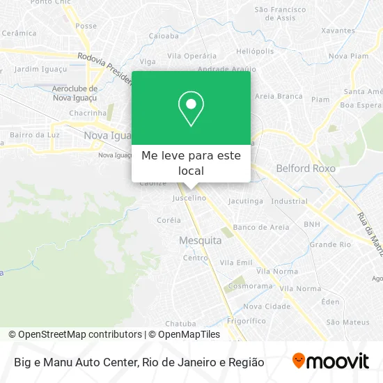 Big e Manu Auto Center mapa