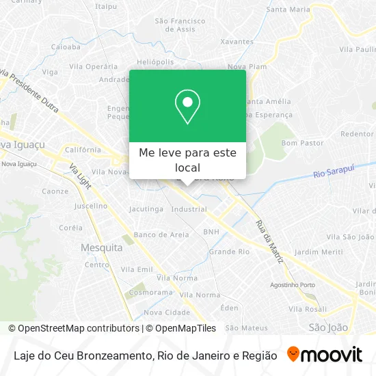 Laje do Ceu Bronzeamento mapa