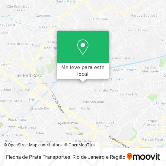 Flecha de Prata Transportes mapa