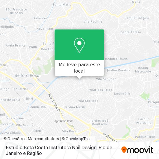 Estudio Beta Costa Instrutora Nail Design mapa