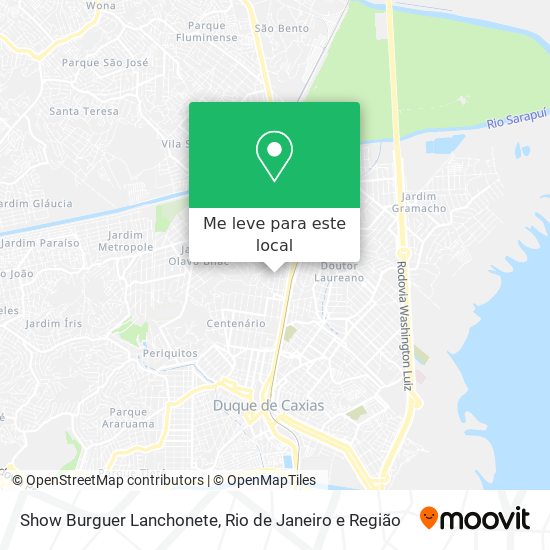 Show Burguer Lanchonete mapa