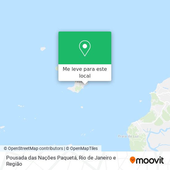 Pousada das Nações Paquetá mapa